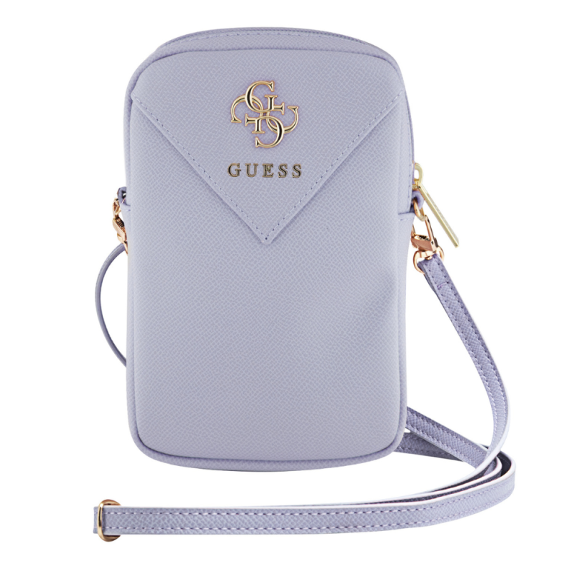 Pochette pour téléphone portable Zip PU Triangle 4G Guess GUWBZPGSTEGU – Violet — Accessoire · Smarty Paris 18e